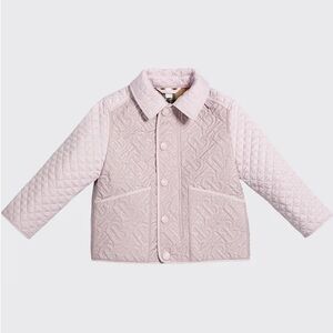 Burberry 14Y Big Kids Pink Check Quilted Jacket